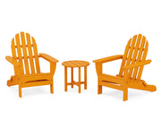 Classic 3 Piece Folding Adirondack Set - The Great Escape