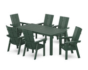 Modern Curveback 7 Piece Dining Set  - The Great Escape