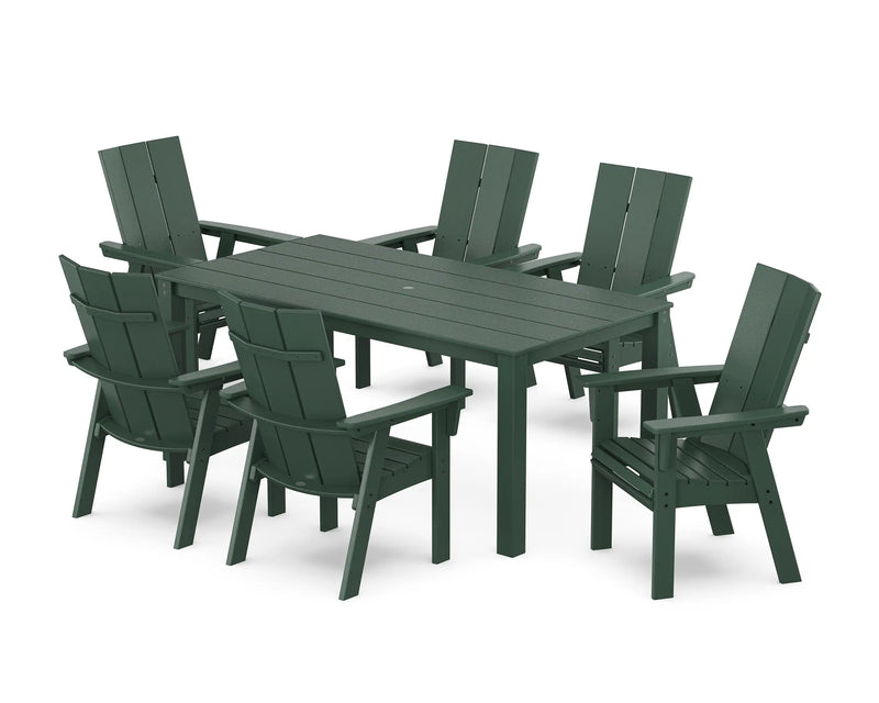 Modern Curveback 7 Piece Dining Set  - The Great Escape