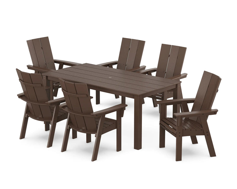 Modern Curveback 7 Piece Dining Set  - The Great Escape