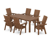 Modern Curveback 7 Piece Dining Set  - The Great Escape