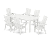 Modern Curveback 7 Piece Dining Set  - The Great Escape