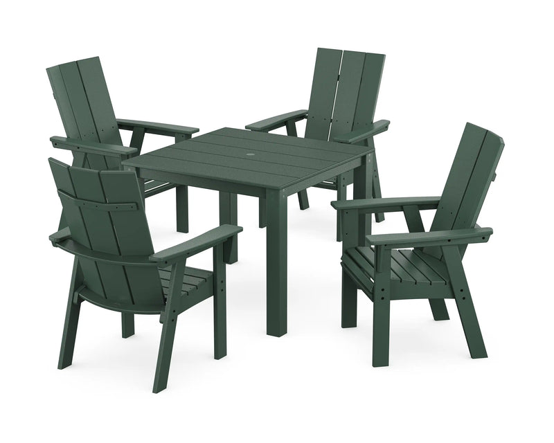 Modern Curveback 5 Piece Dining Set  - The Great Escape