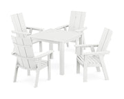 Modern Curveback 5 Piece Dining Set  - The Great Escape