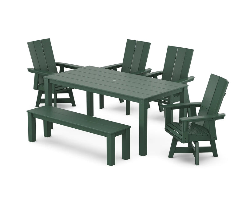 Modern Curveback 6 Piece Dining Set - The Great Escape