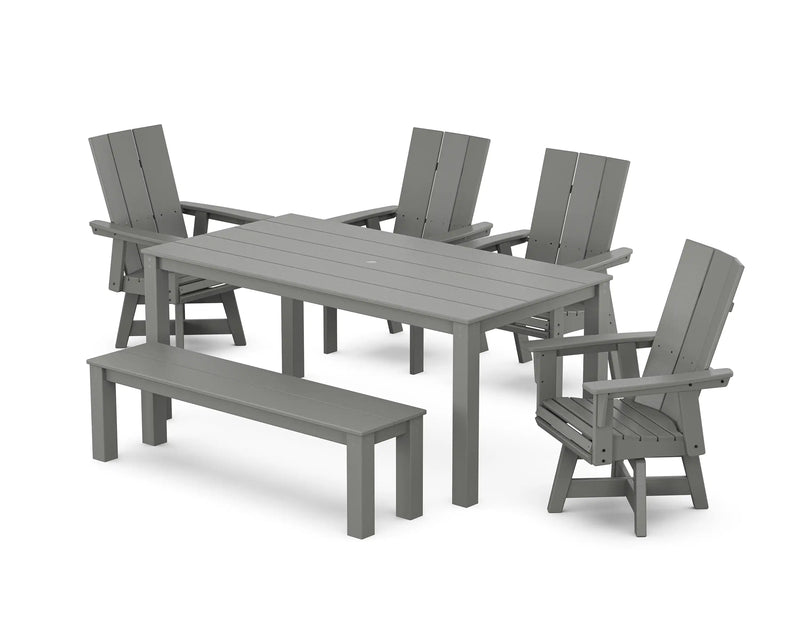 Modern Curveback 6 Piece Dining Set - The Great Escape