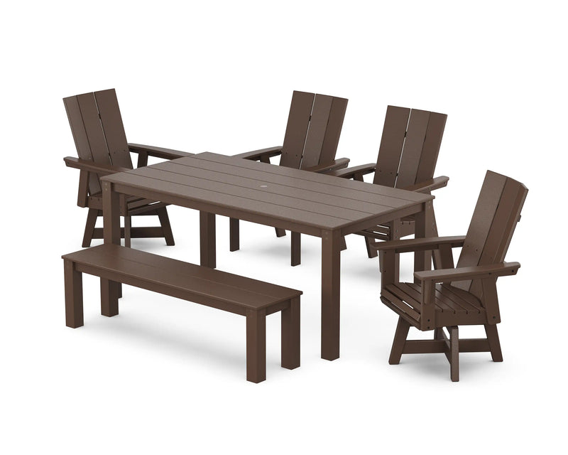 Modern Curveback 6 Piece Dining Set - The Great Escape