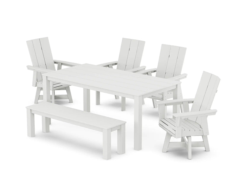 Modern Curveback 6 Piece Dining Set - The Great Escape