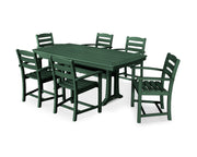Picture of La Casa Café 7 Piece Arm Chair Dining Set W/ Trestle Legs