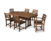 Picture of La Casa Café 7 Piece Arm Chair Dining Set W/ Trestle Legs