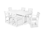Picture of La Casa Café 7 Piece Arm Chair Dining Set W/ Trestle Legs