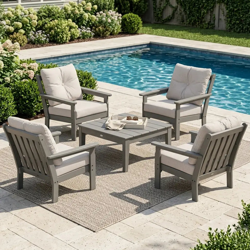 Vineyard 5 Piece Conversation Set - The Great Escape