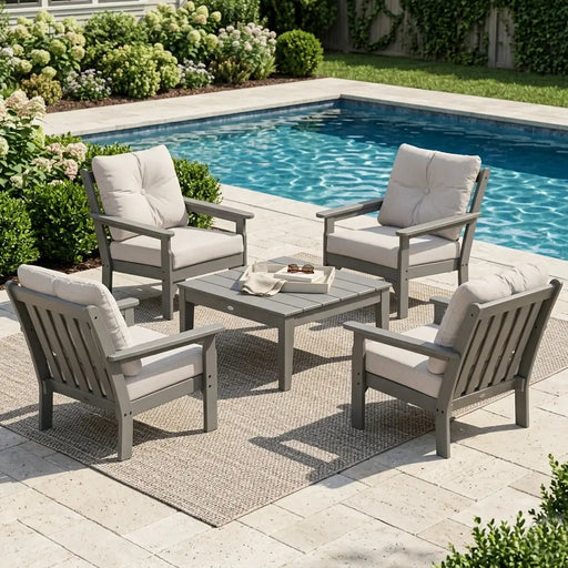 Vineyard 5 Piece Conversation Set - The Great Escape