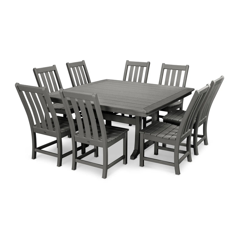 Vineyard 9 Piece Farmhouse Dining Set - The Great Escape