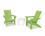 Modern 3 Piece Curveback Adirondack Set - The Great Escape