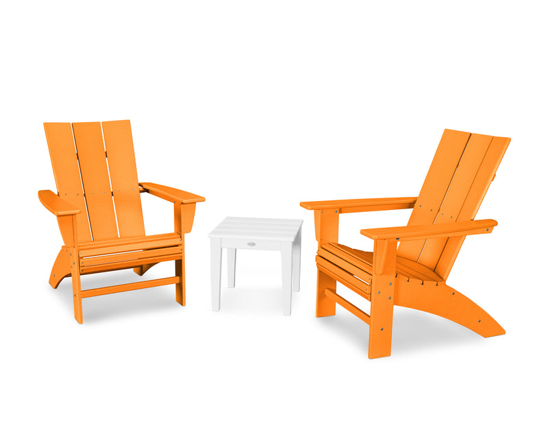 Modern 3 Piece Curveback Adirondack Set - The Great Escape