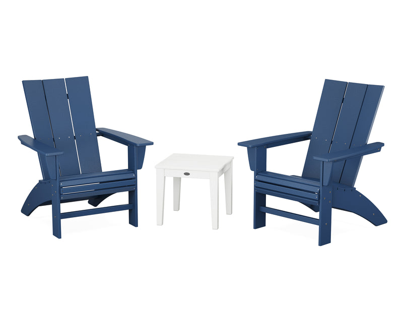 Modern 3 Piece Curveback Adirondack Set - The Great Escape