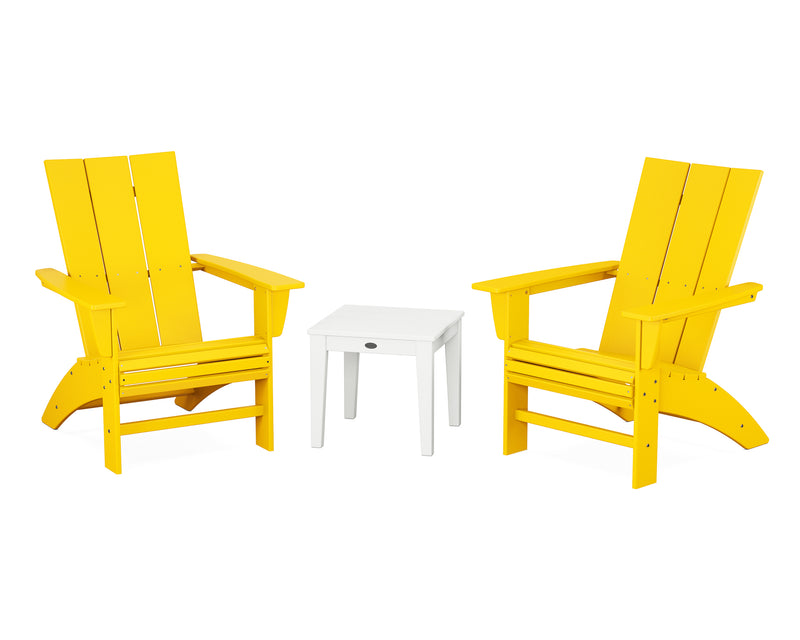 Modern 3 Piece Curveback Adirondack Set - The Great Escape