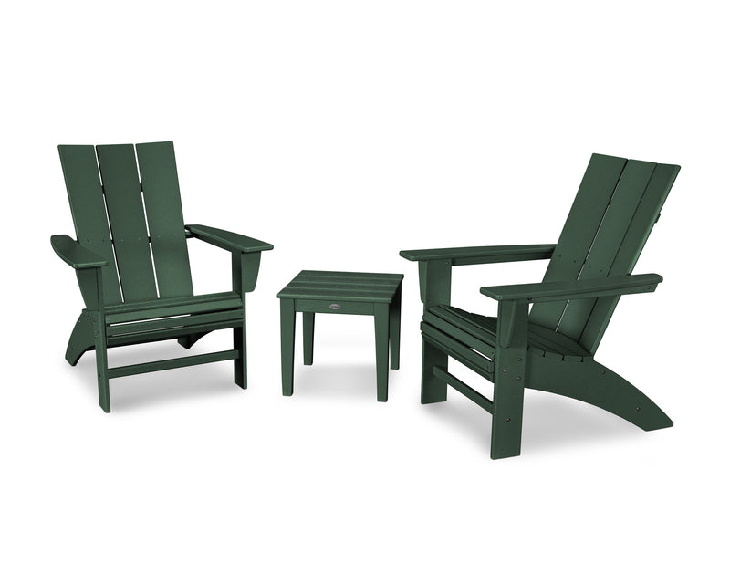 Modern 3 Piece Curveback Adirondack Set - The Great Escape