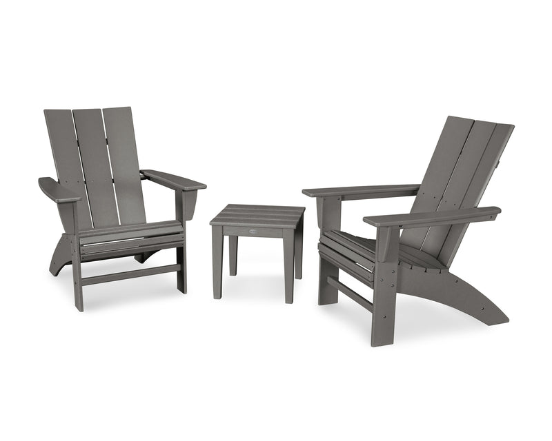 Modern 3 Piece Curveback Adirondack Set - The Great Escape