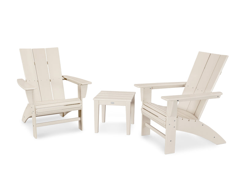 Modern 3 Piece Curveback Adirondack Set - The Great Escape