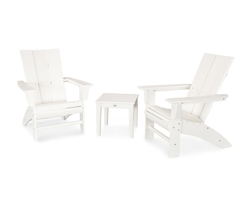 Modern 3 Piece Curveback Adirondack Set - The Great Escape