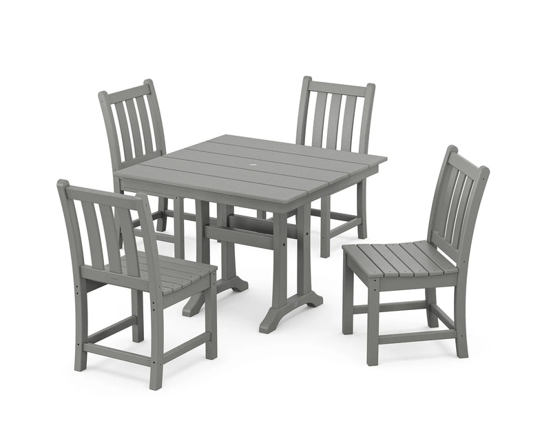 Traditional Garden 5 Piece Farmhouse Dining Set - The Great Escape