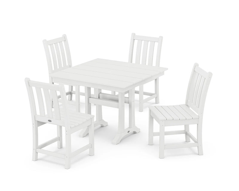 Traditional Garden 5 Piece Farmhouse Dining Set - The Great Escape