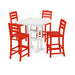 Picture of La Casa Café 5PC Farmhouse Trestle Bar Set