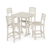 Picture of La Casa Café 5PC Farmhouse Trestle Bar Set