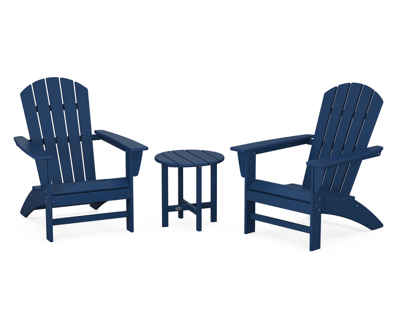 Nautical 3 Piece Adirondack Set - The Great Escape