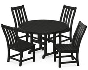 Picture of Vineyard 5 Piece Round Farmhouse Side Chair Dining Set
