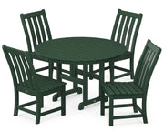 Picture of Vineyard 5 Piece Round Farmhouse Side Chair Dining Set