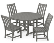 Picture of Vineyard 5 Piece Round Farmhouse Side Chair Dining Set