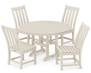 Picture of Vineyard 5 Piece Round Farmhouse Side Chair Dining Set