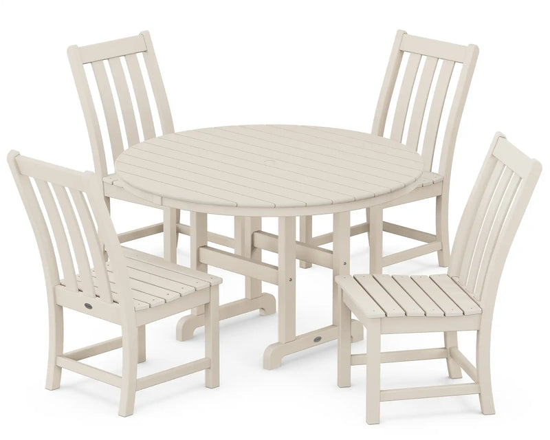 Picture of Vineyard 5 Piece Round Farmhouse Side Chair Dining Set