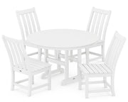 Picture of Vineyard 5 Piece Round Farmhouse Side Chair Dining Set