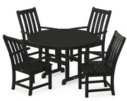 Vineyard 5 Piece Round Farmhouse Dining Set - The Great Escape