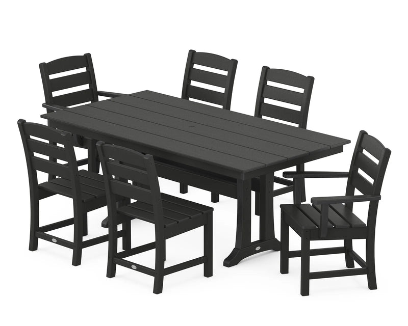 Lakeside 7 Piece Farmhouse Dining Set - The Great Escape