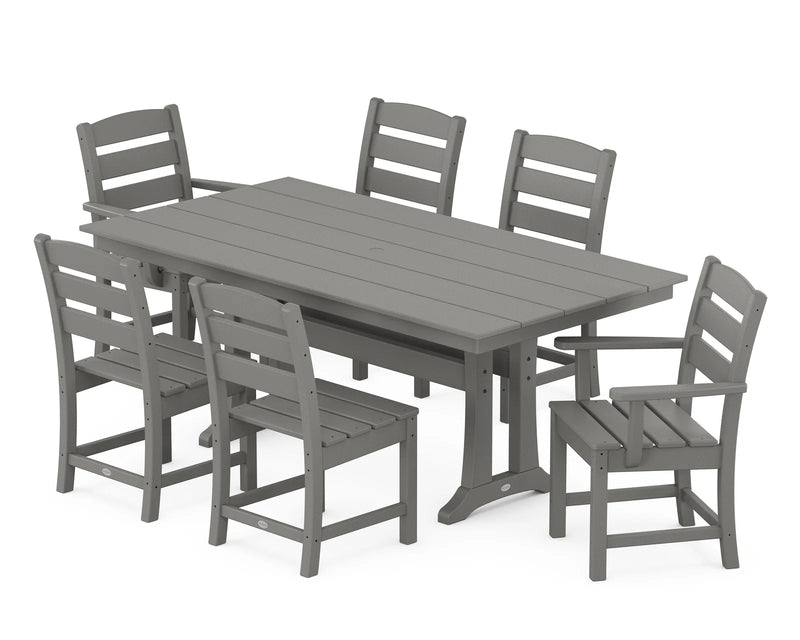 Lakeside 7 Piece Farmhouse Dining Set - The Great Escape