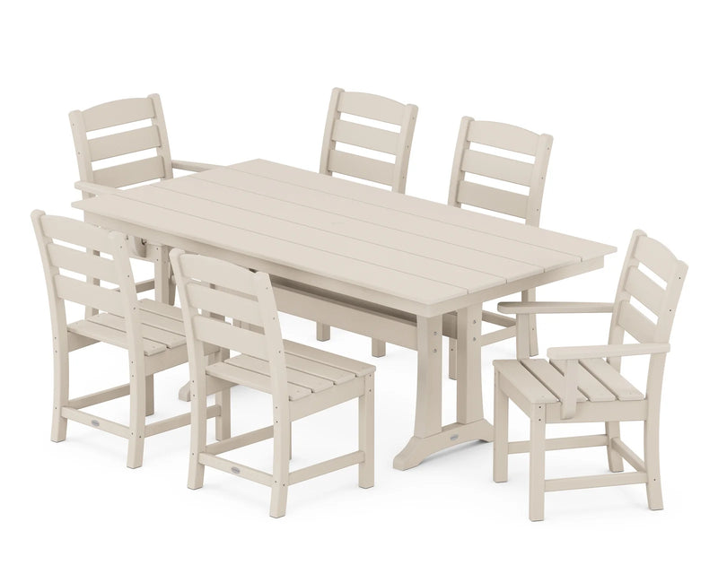 Lakeside 7 Piece Farmhouse Dining Set - The Great Escape