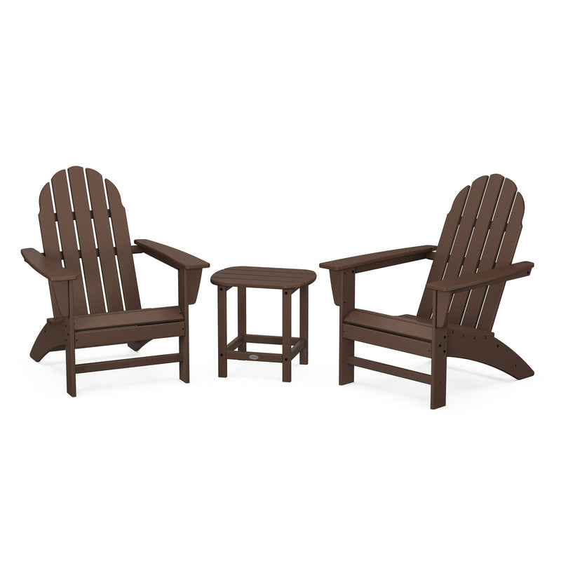 Vineyard Adirondacks 3 Piece Group in Mahogany