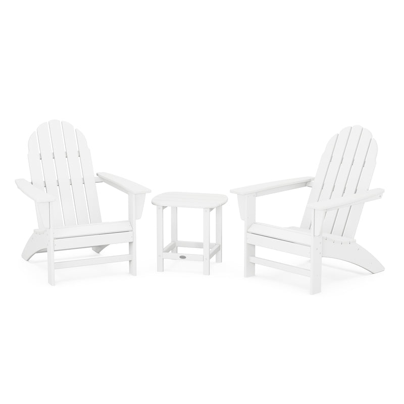 Vineyard Adirondacks 3 Piece Group in White