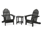 Vineyard 3 Piece Adirondack Set W/ 18" South Beach Side Table - The Great Escape