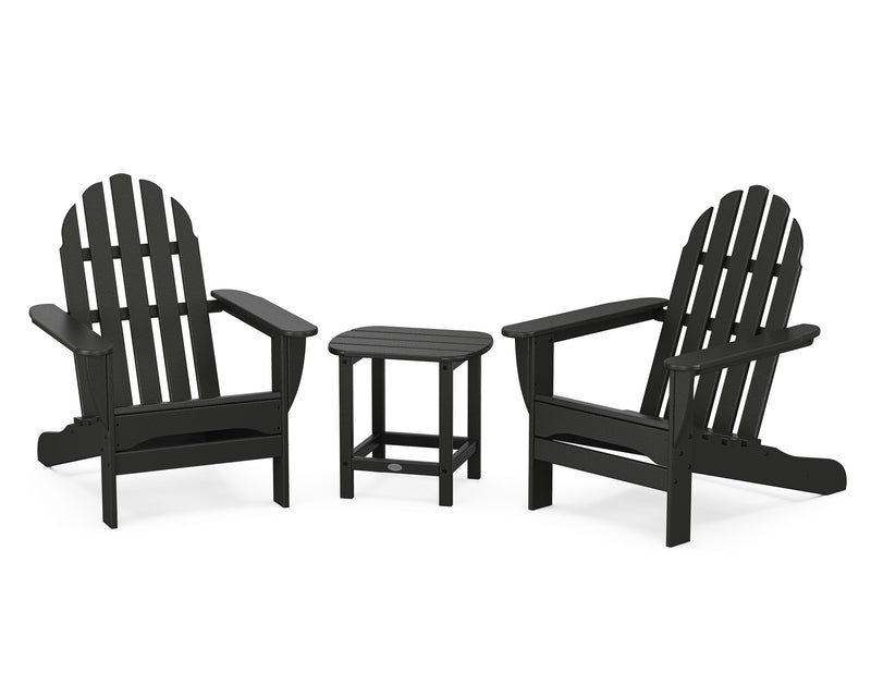 Vineyard 3 Piece Adirondack Set W/ 18" South Beach Side Table - The Great Escape
