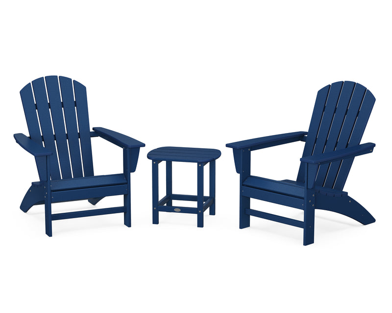 Picture of Nautical 3 Piece Adirondack Set W/ South Beach 18" Side Table