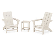 Modern 3 Piece Adirondack Set W/ 18" Long Island Side Table - The Great Escape