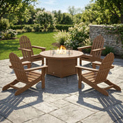Classic Adirondack 5 Piece Conversation Fire Group - The Great Escape