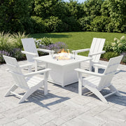 Modern Adirondack 5 Piece Conversation Fire Group - The Great Escape