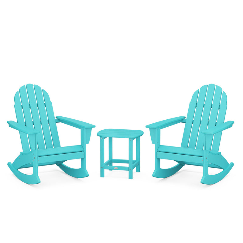 Picture of Vineyard 3PC Adirondack Rocking Chair Set W/ South Beach Side Table